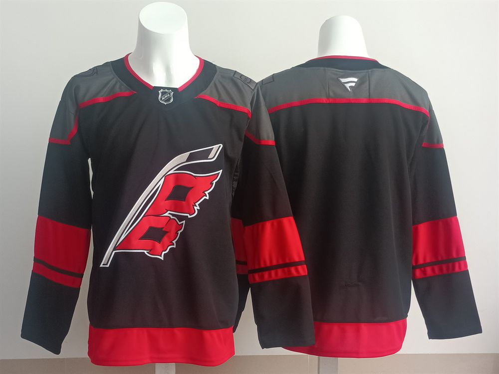 Men 2025 Carolina Hurricanes Blank Black Fanatics Home Premium NHL Jersey style 1->washington capitals->NHL Jersey
